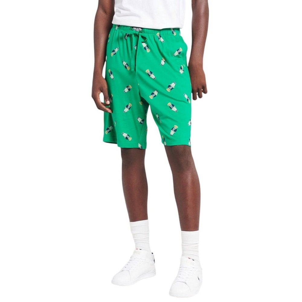 Polo Ralph Lauren Big Bear Cotton Shorts Pajamas Green Men's SMALL